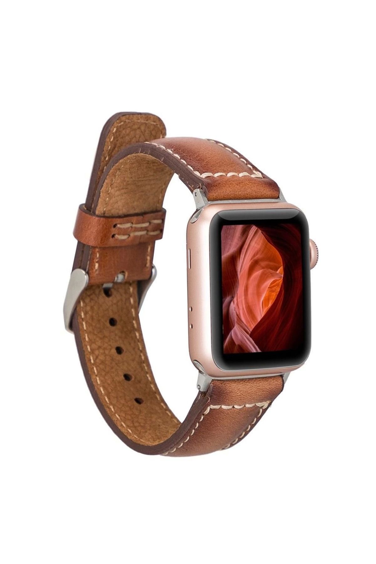 Angoravi Watch Uyumlu Deri Kordon Sen 38-40-41mm RST2EF