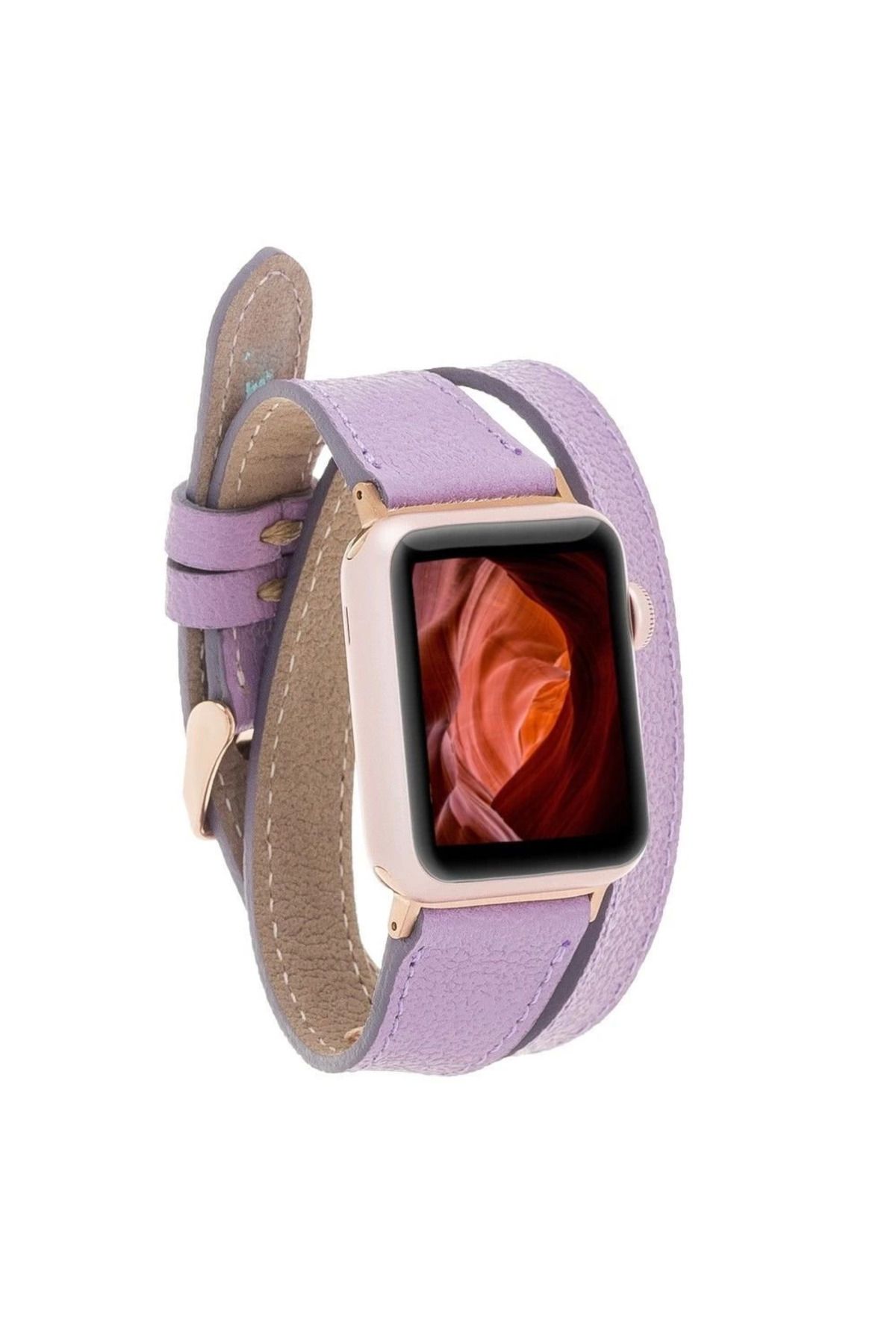 Angoravi Apple Watch Uyumlu Deri Kordon 42-44-45mm DT CP22