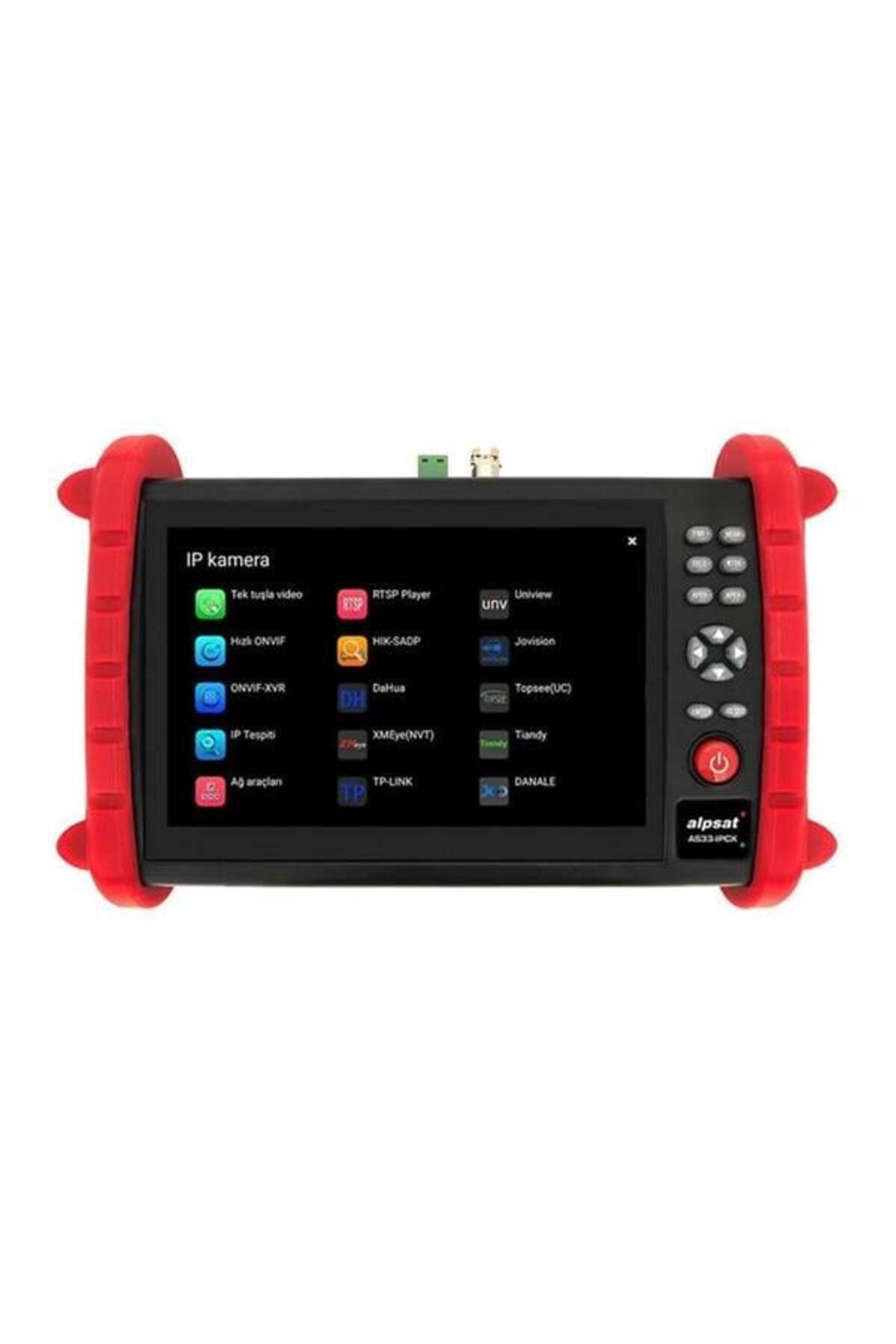 Karachil Alpsat Ipcx33 7 Ekranlı Ipc-onvif-ahd-cvi-tvi-hdmi-analog Girişli Cctv Kamera Test Cihazı
