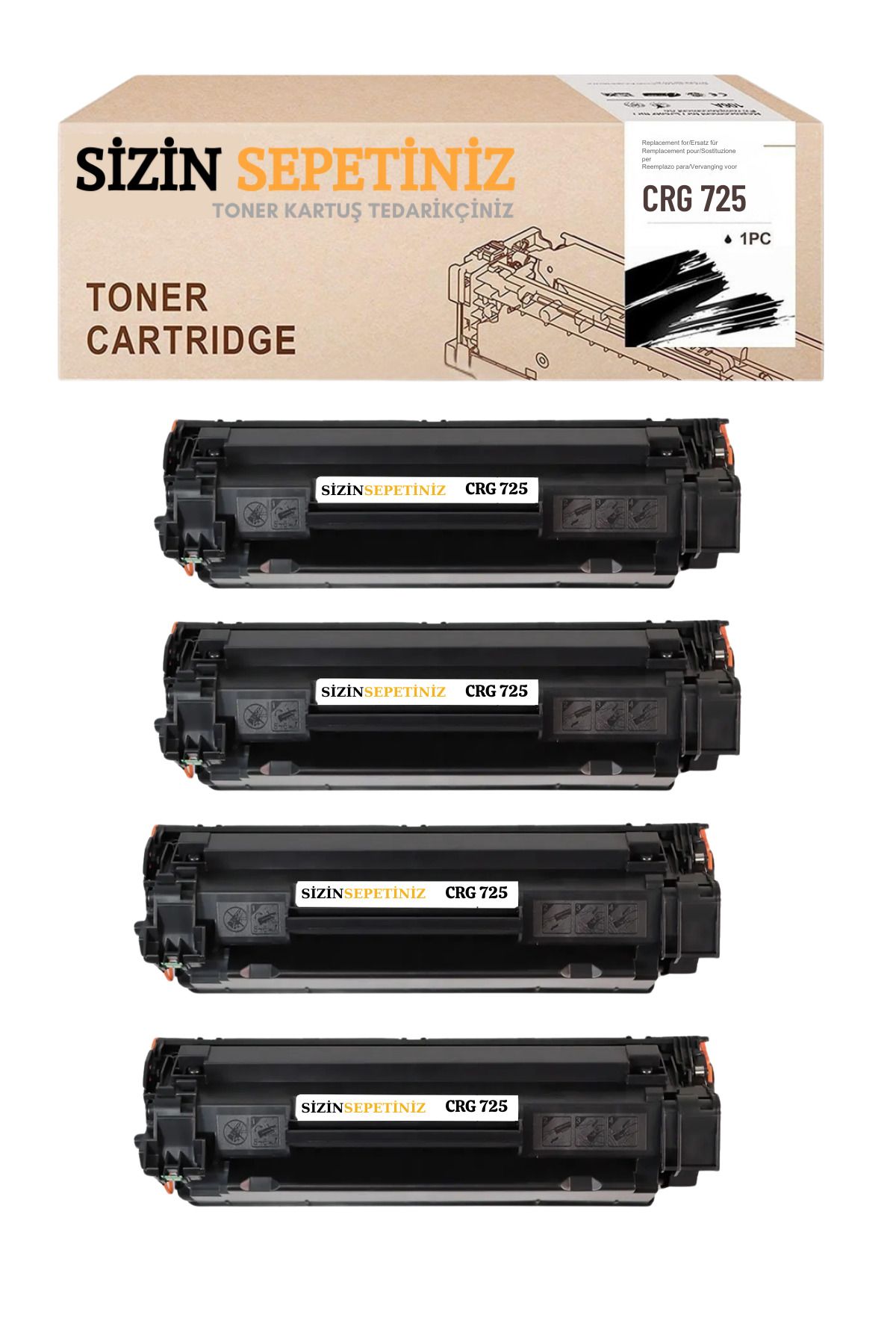 Canon Crg 725 Toner LBP-6000B LBP-6020 LBP-6020B LBP-6030 LBP-6030B LBP-6030W MF-3010 4 LÜ