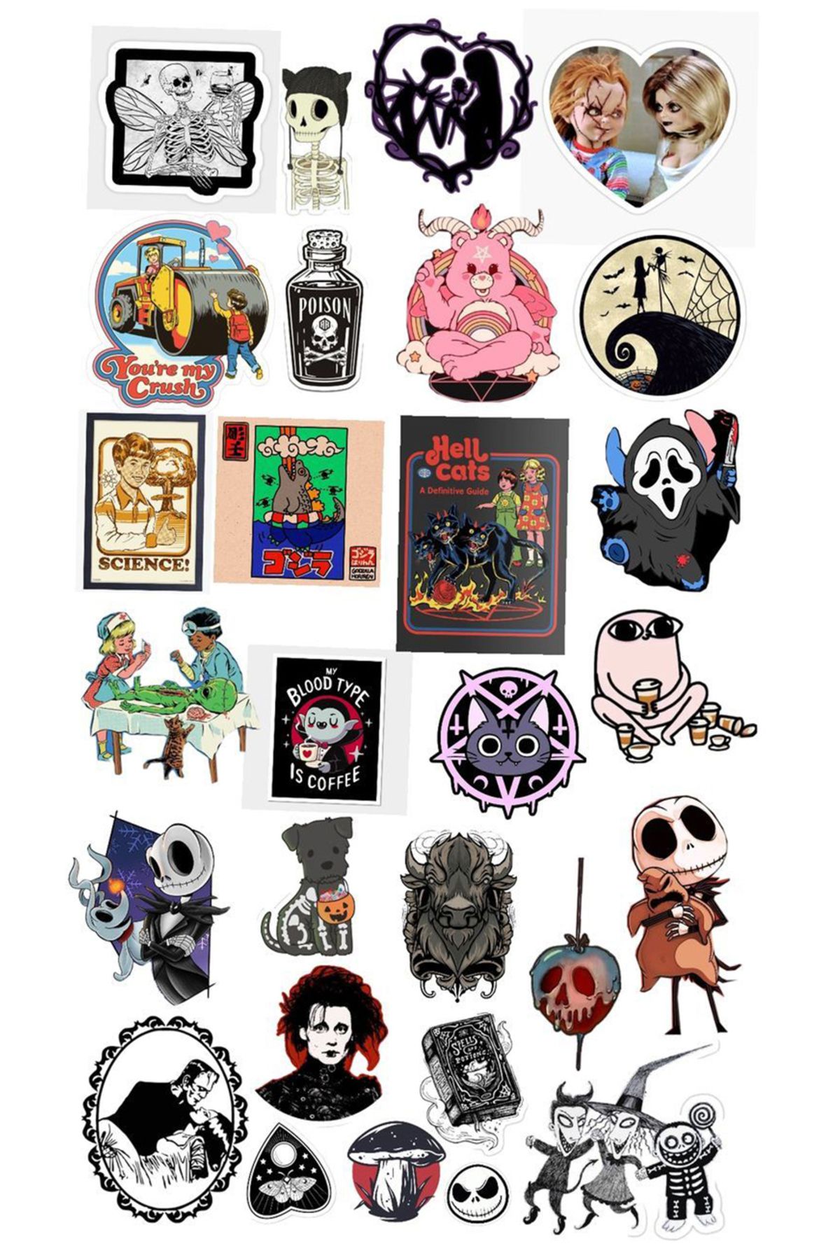 BK Design Popüler Sticker Telefon Laptop Notebook Tablet Defter Matara Stiker Etiket ST1772