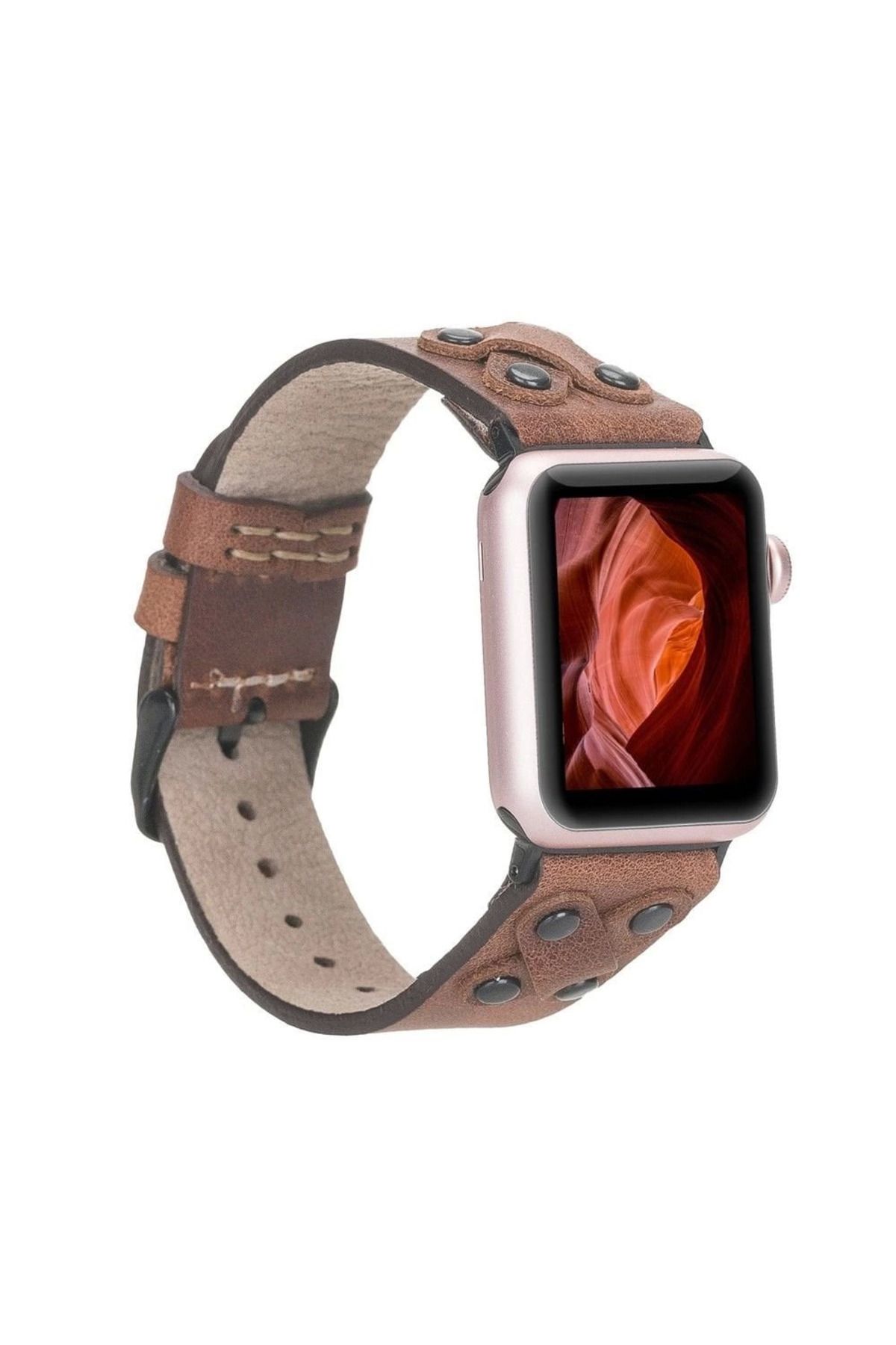 Angoravi Watch Uyumlu Deri Kordon Cross 42-44-45mm BT TN02