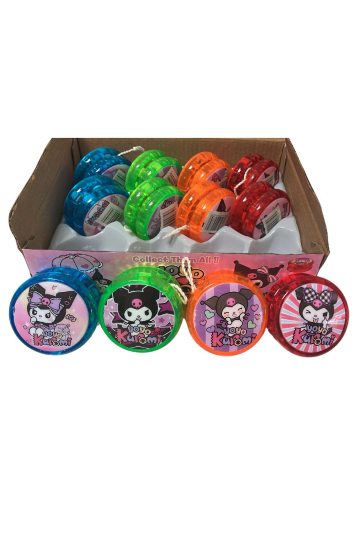 BalonKasaba Işıklı Yoyo Kuromi Nostaljik İpli Topaç Çek Bırak Denge Oyunu Kaliteli Rulmanlı Pro Yoyo 1 Adet