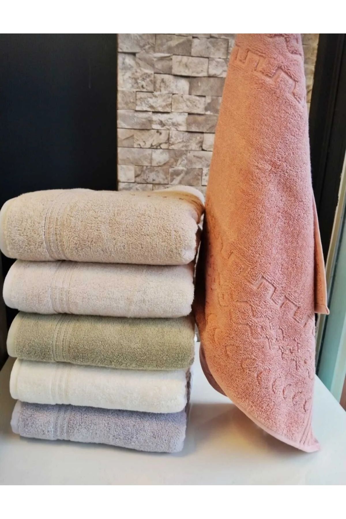 Alisson Home Luxury Pamuk %100 Pamuk 6 Adet Yüz Havlusu