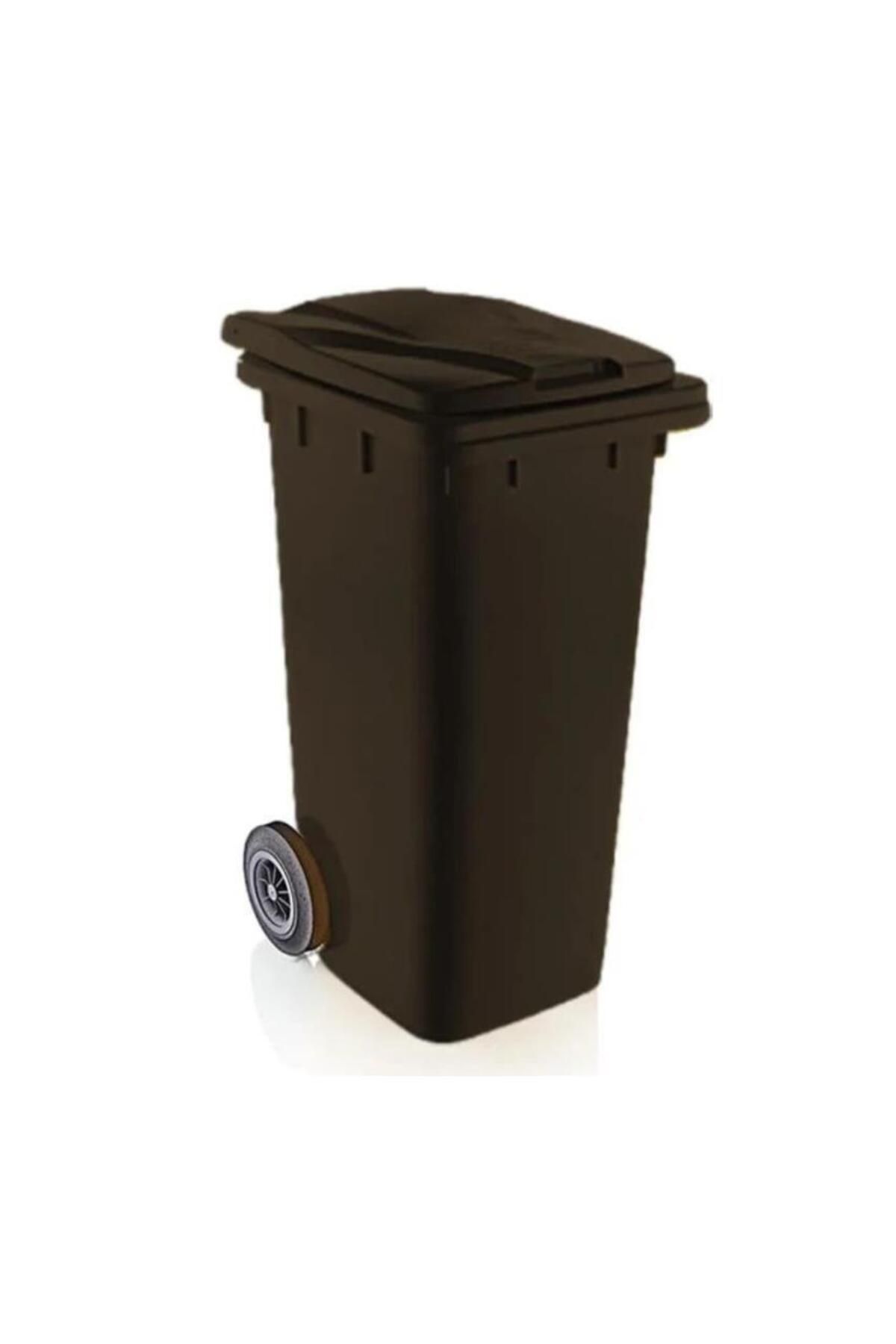 Omnipazar SY-6505 Tekerlekli Kapaklı Plastik Çöp Konteyneri 120 lt