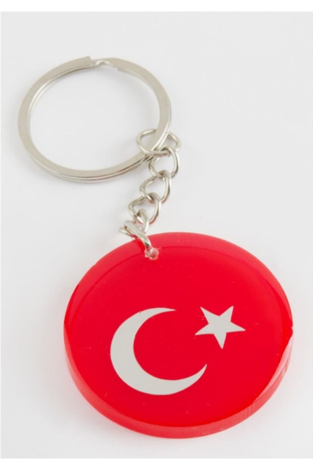 herseybizde2535 Ay Yıldız Epoksi Anahtarlık