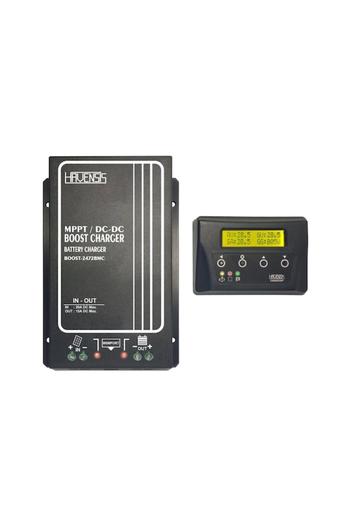 havensis BOOST MPPT 24-72V Elektrikli Bisiklet Akü İçin Dijital Ekranlı Solar Sarj Cihazı