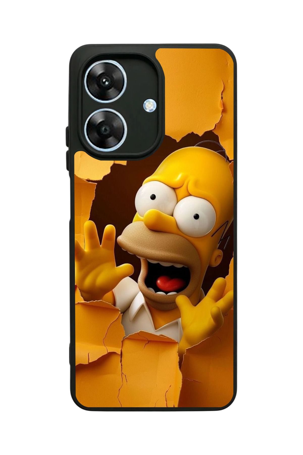realme Note 60 Uyumlu Mat Siyah Kılıf – Yumuşak Silikon, Koruyucu, Şok Emici Kapak