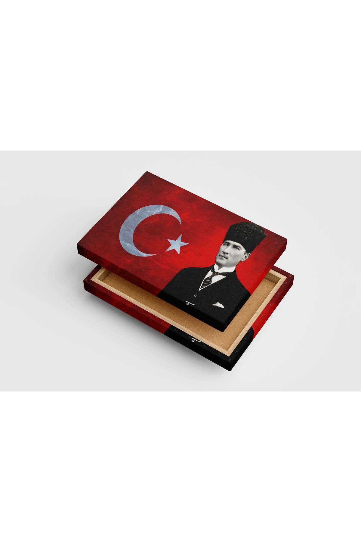 Wallivo Turkish flag and Atatürk model 2, art, kanvas tablo