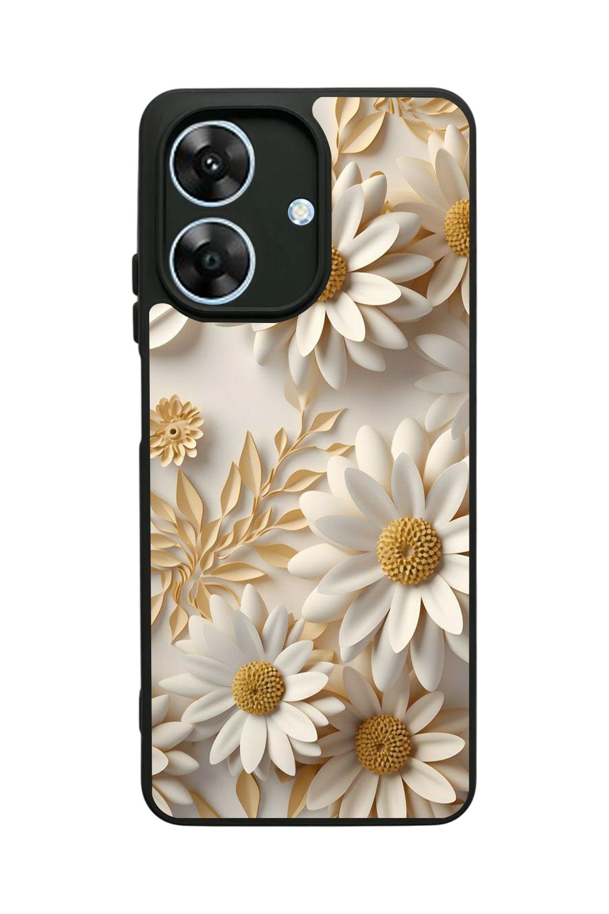 realme Note 60 Uyumlu Mat Siyah Kılıf – Yumuşak Silikon, Koruyucu, Şok Emici Kapak