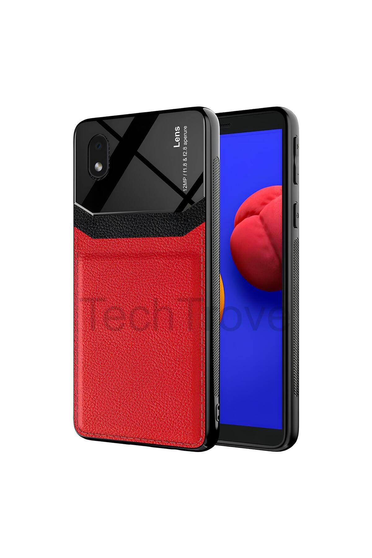 Hatreds Galaxy A01 Core Kılıf Derili Dizayn Yeni Tasarım Soft Elde Kaymayan Kılıf