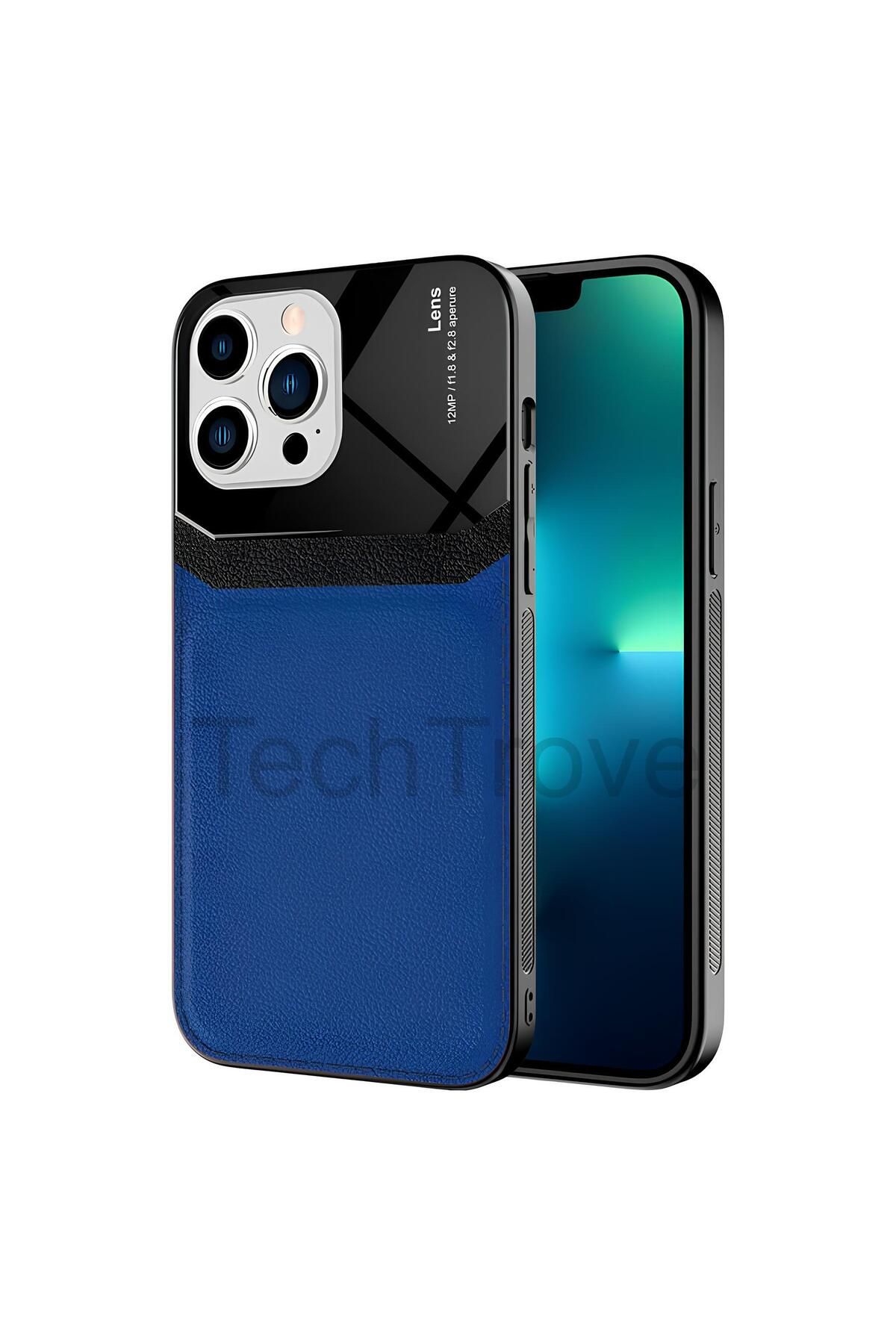 Hatreds Apple iPhone 13 Pro Max Kılıf Derili Dizayn Yeni Tasarım Soft Elde Kaymayan Kılıf