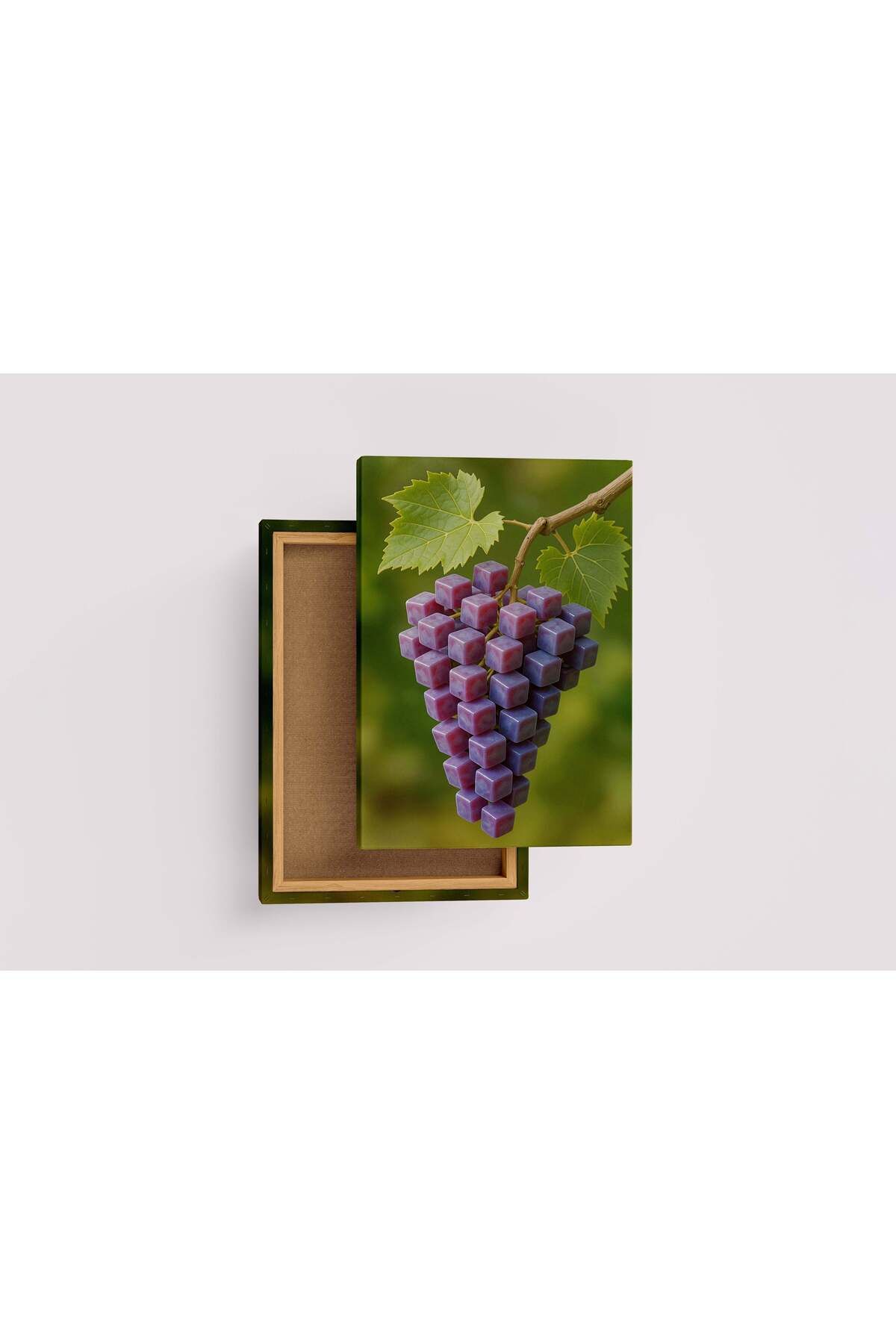 Wallivo ai creation, square purple grapes, ai art, art, kanvas tablo
