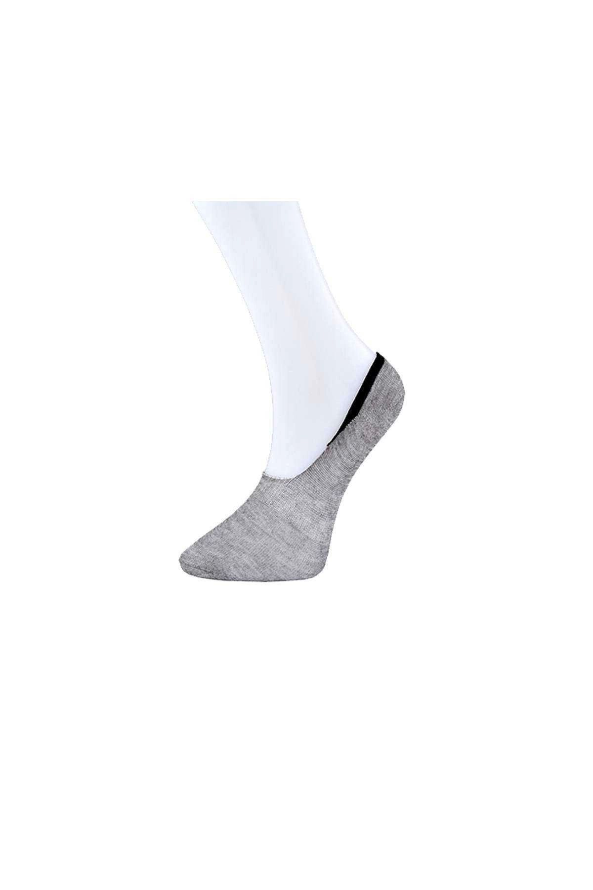 GiyimCity Gri Kadın Babet Çorap 15 çift