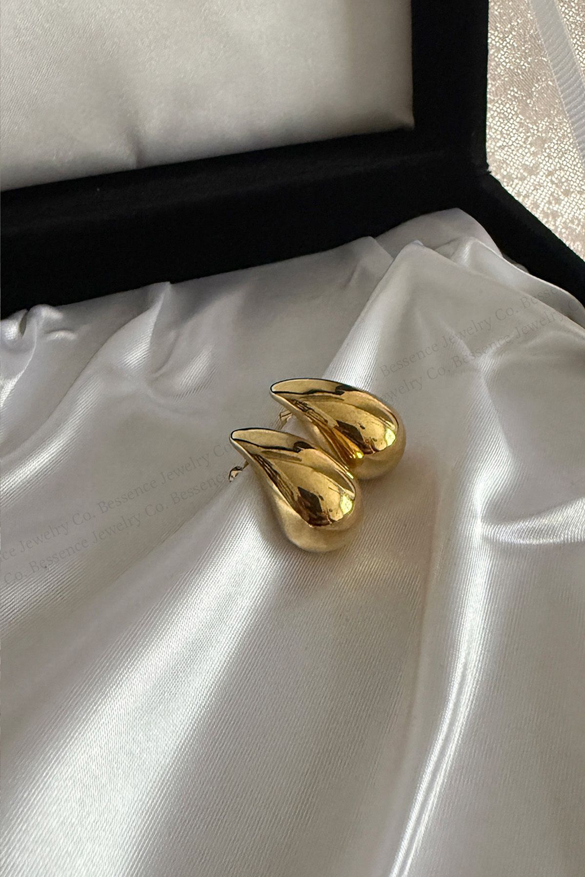 Bessence Jewelry Co Bottega Çelik Damla Küpe