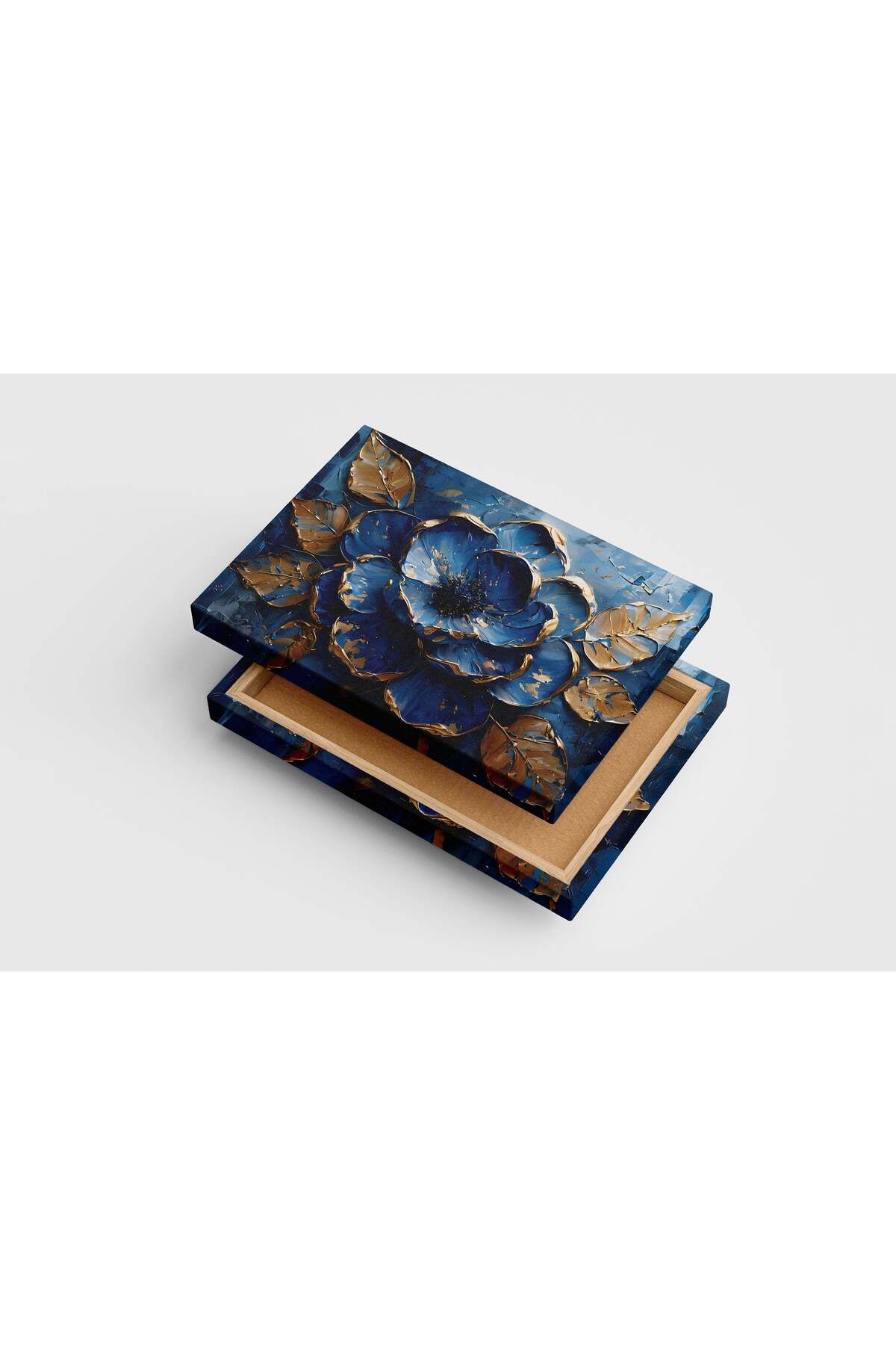 Wallivo flower motif, pessimistic colors, art, kanvas tablo