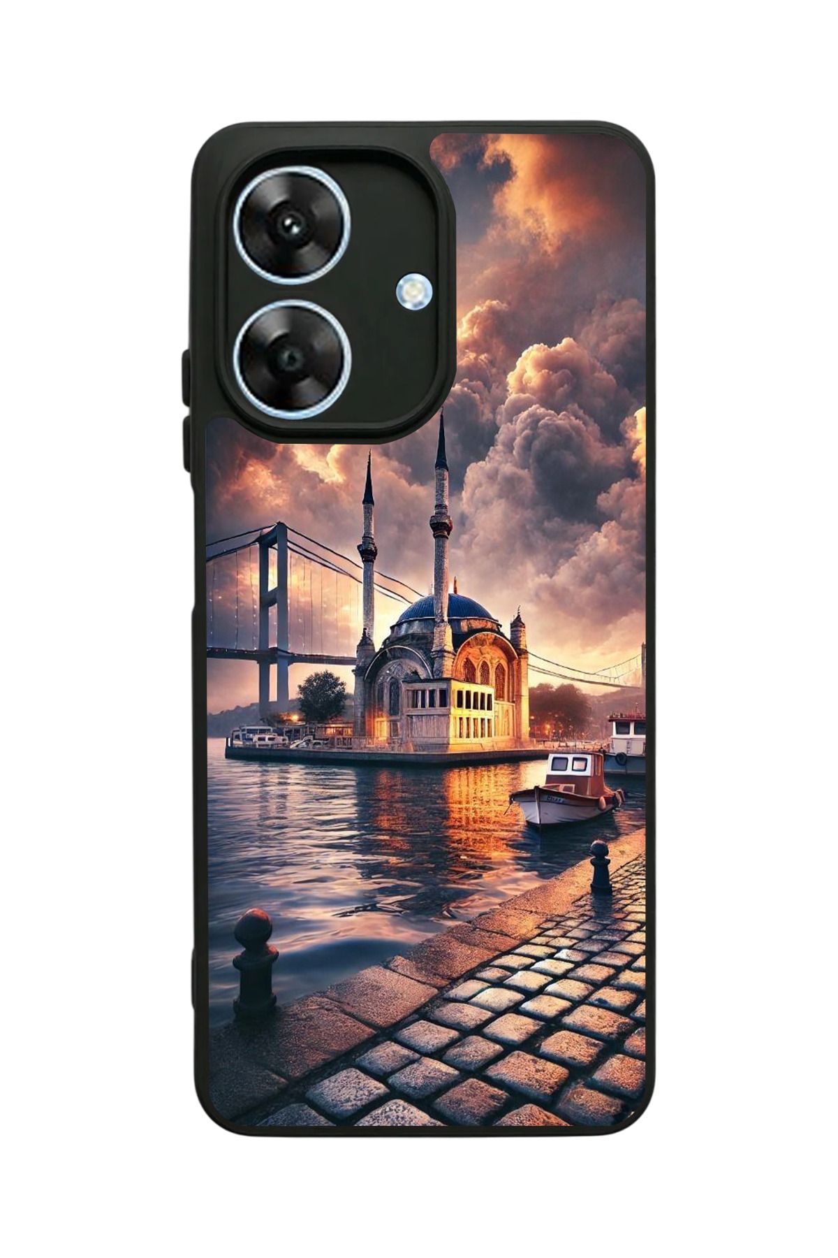 realme Note 60 Uyumlu Mat Siyah Kılıf – Yumuşak Silikon, Koruyucu, Şok Emici Kapak