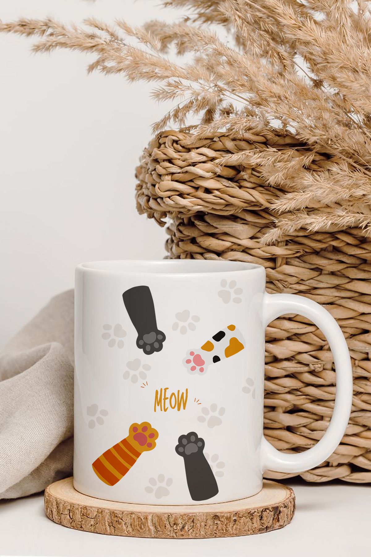shop Kedi Patili Tasarım Kupa