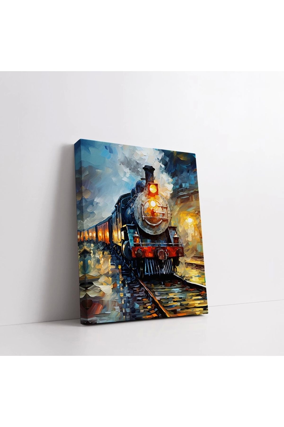 VOGLOO Gece Treni Dikey Kanvas Tablo