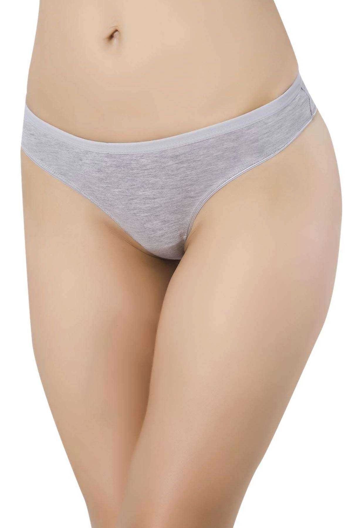 GiyimCity 6 Adet Likralı Kadın Slip Külot Leopar Gri Sarı