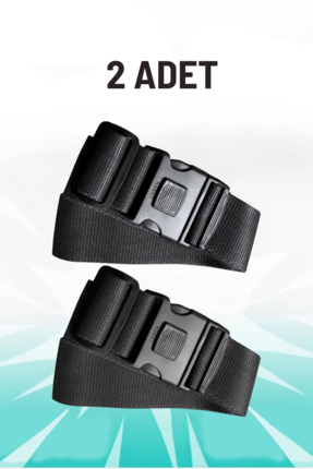 truyana VALİZ BAVUL EMNİYET KEMERİ SİYAH 2 ADET
