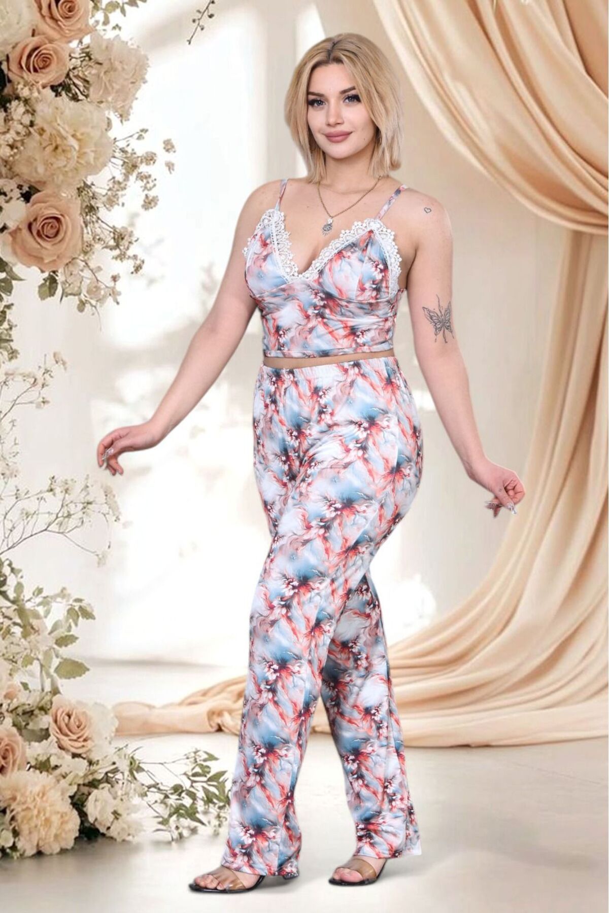 RAHAF TİCARET Kadın Yazlık Pijama Takımı