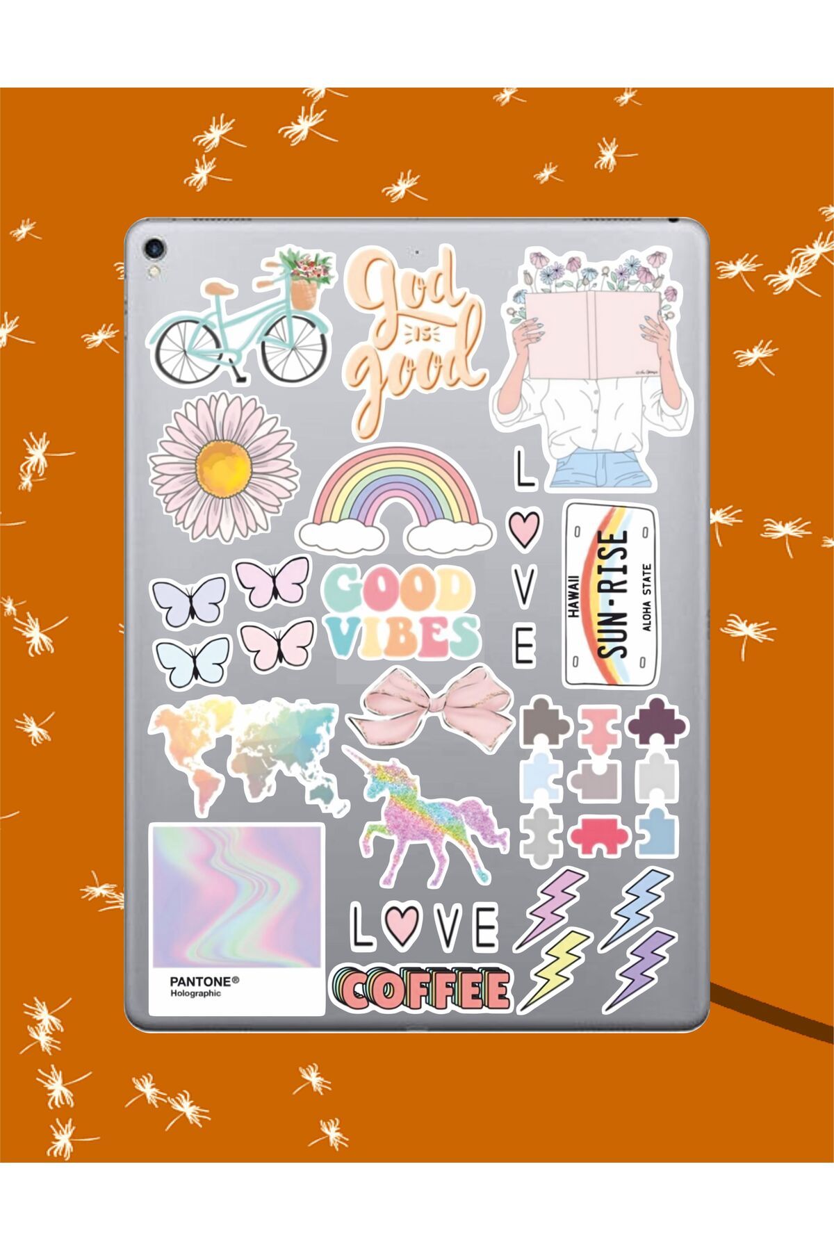 hediyenebak Pastel Renkler Sticker Seti | Laptop Ajanda Pc Tablet Telefon Defter Etiket Bullet Journal