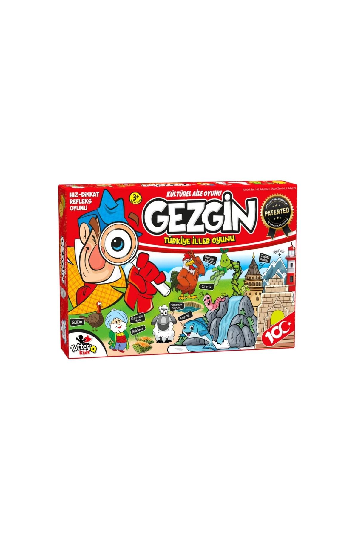 Art Tone TOTTERİQ KİDS GEZGİN TÜRKİYE İLLER OYUNU 7229 HIZ DİKKAT REFLEKS OYUNU 3+