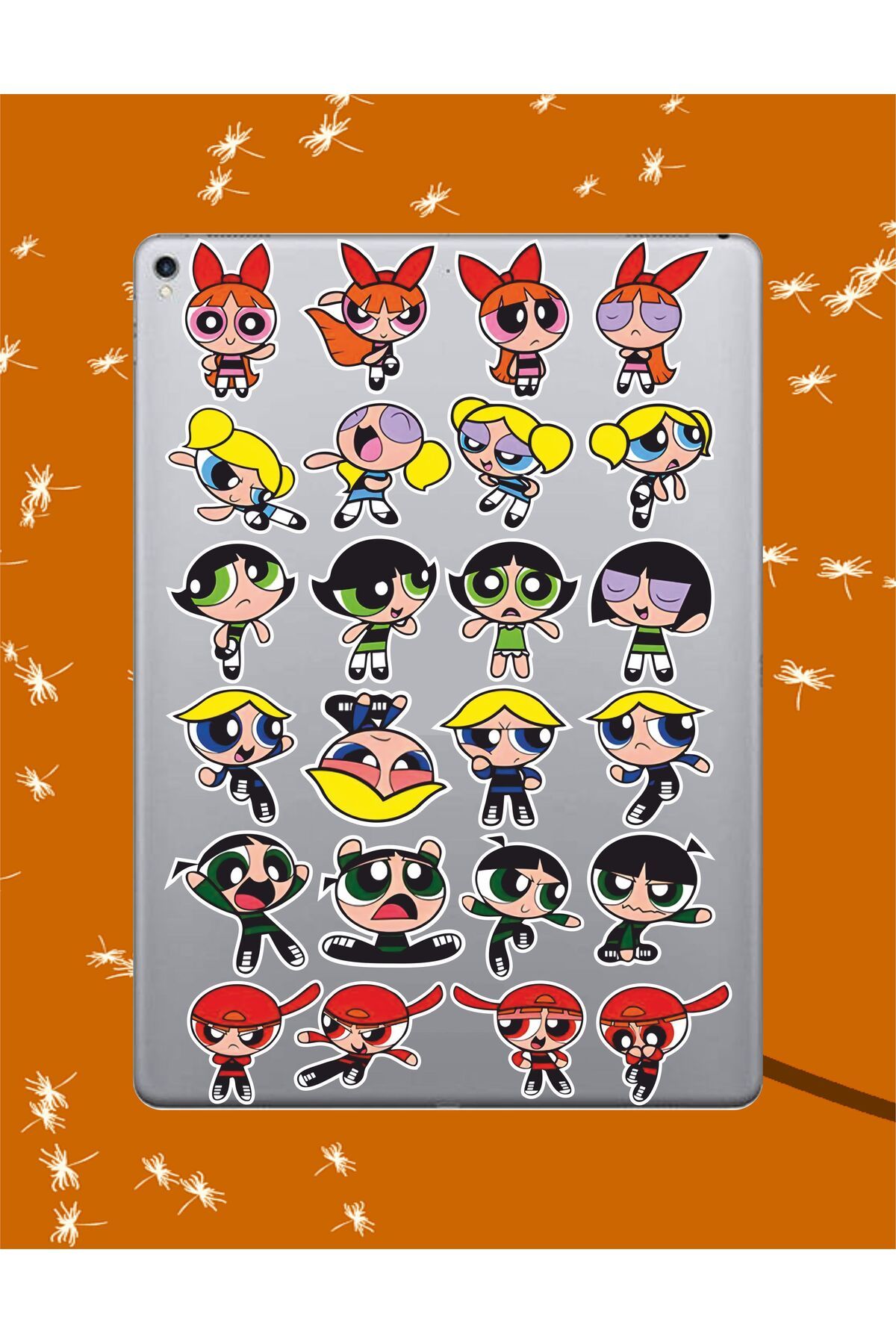 hediyenebak Powerpuff Girls Seri 3 Sticker Seti | Laptop Ajanda Pc Tablet Telefon Defter Etiket Bullet Journal