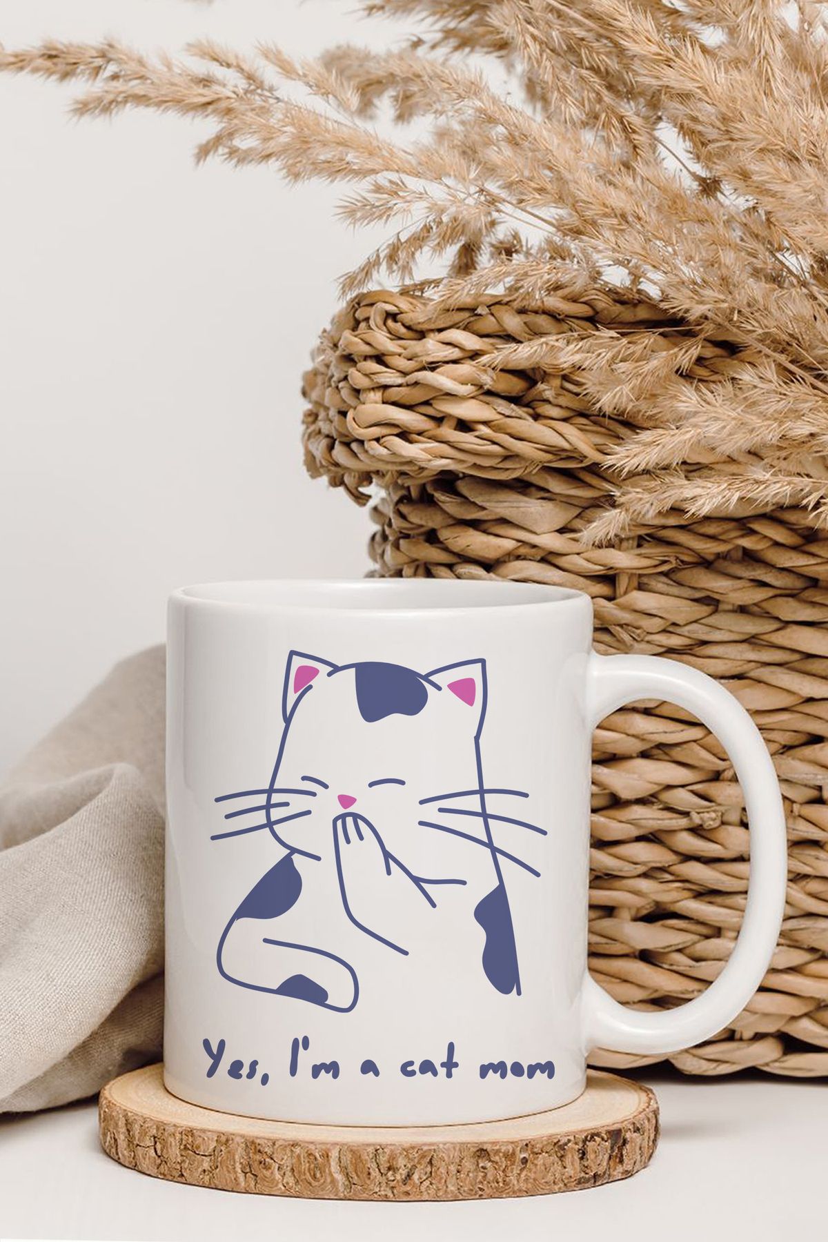 shop Yes, I'm a Cat Mom Tasarım Kupa