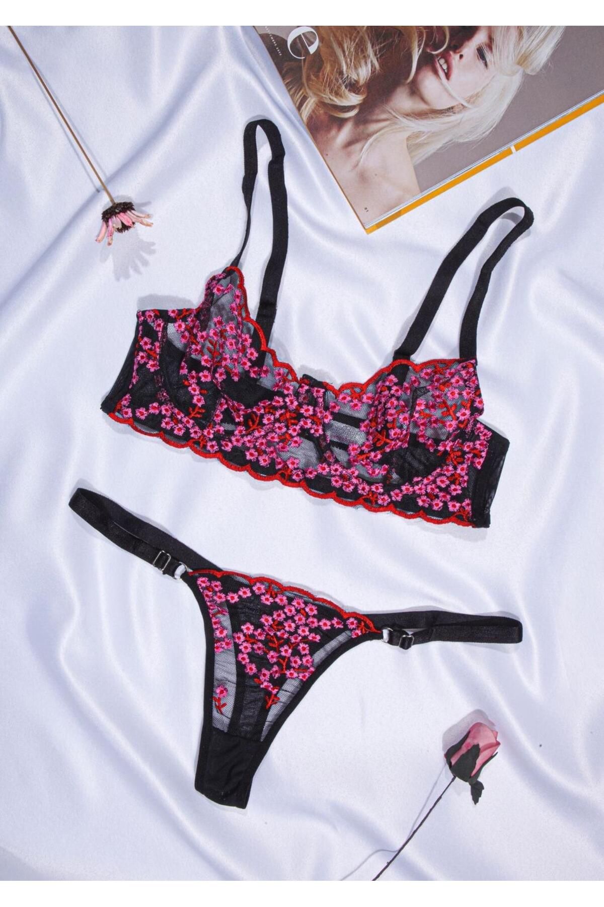 Dhantel Kiss Bralet Takım