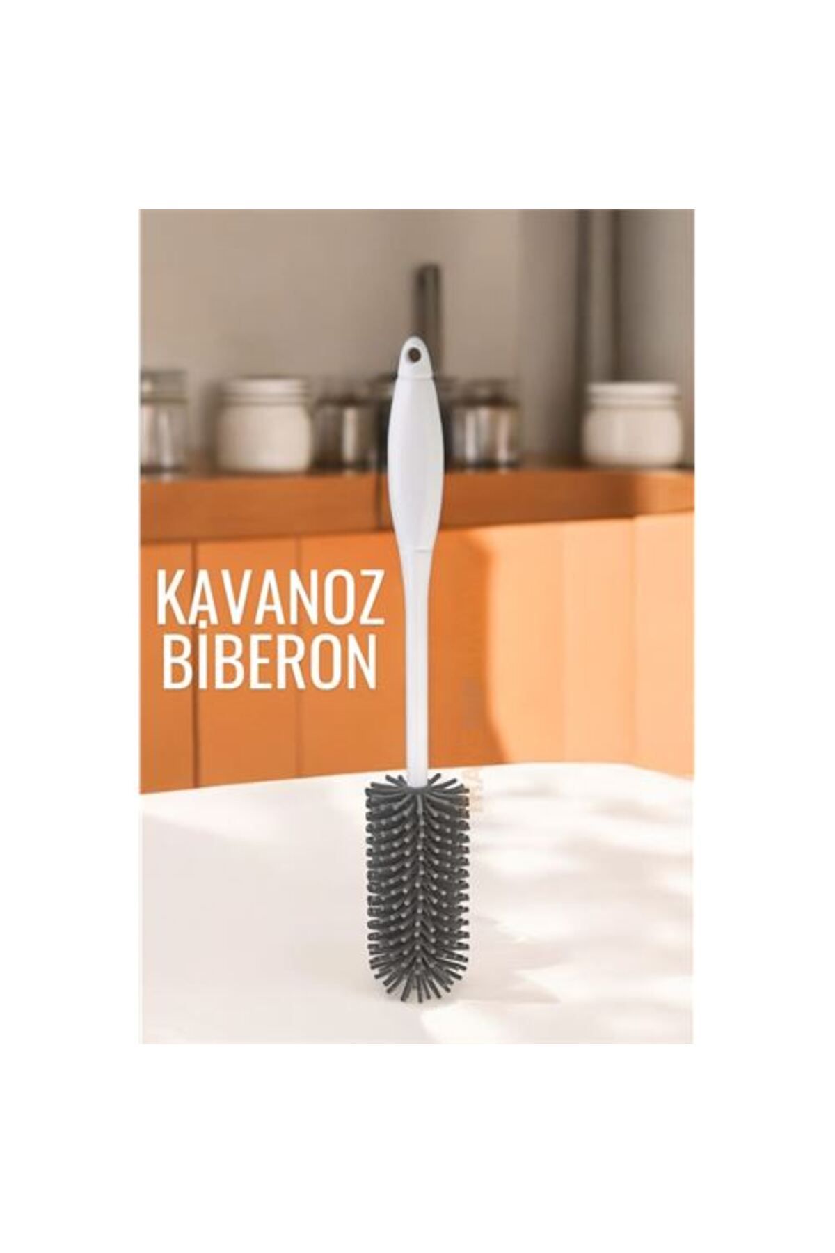 NEZADE STORE Kavanoz Temizleme Fırçası Şişe Biberon Dar BölgeTemizleyici Fırça