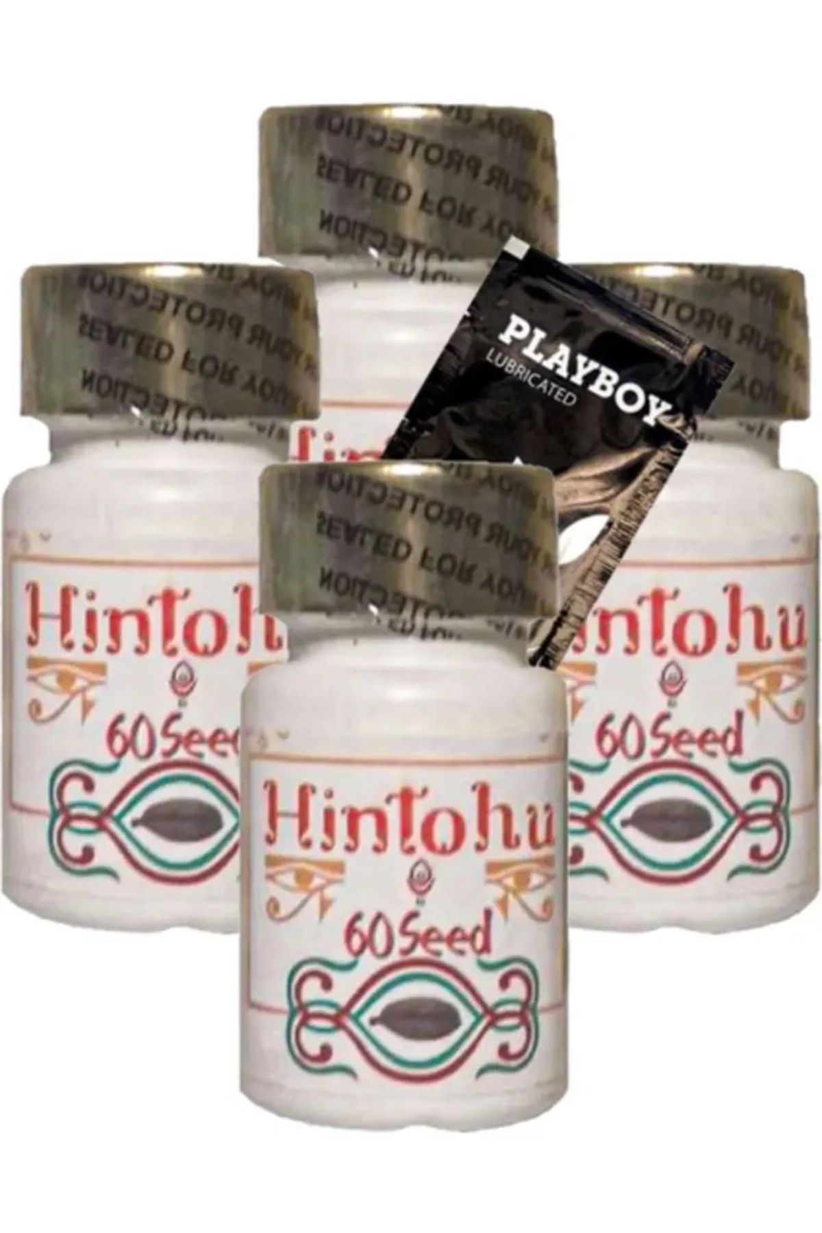 Natural Creams Hintohu 4lü X 60 Lı Ağıziçi İtici Kokuya Çiğnenebilir Form Tohum + 1 Jel Hediye