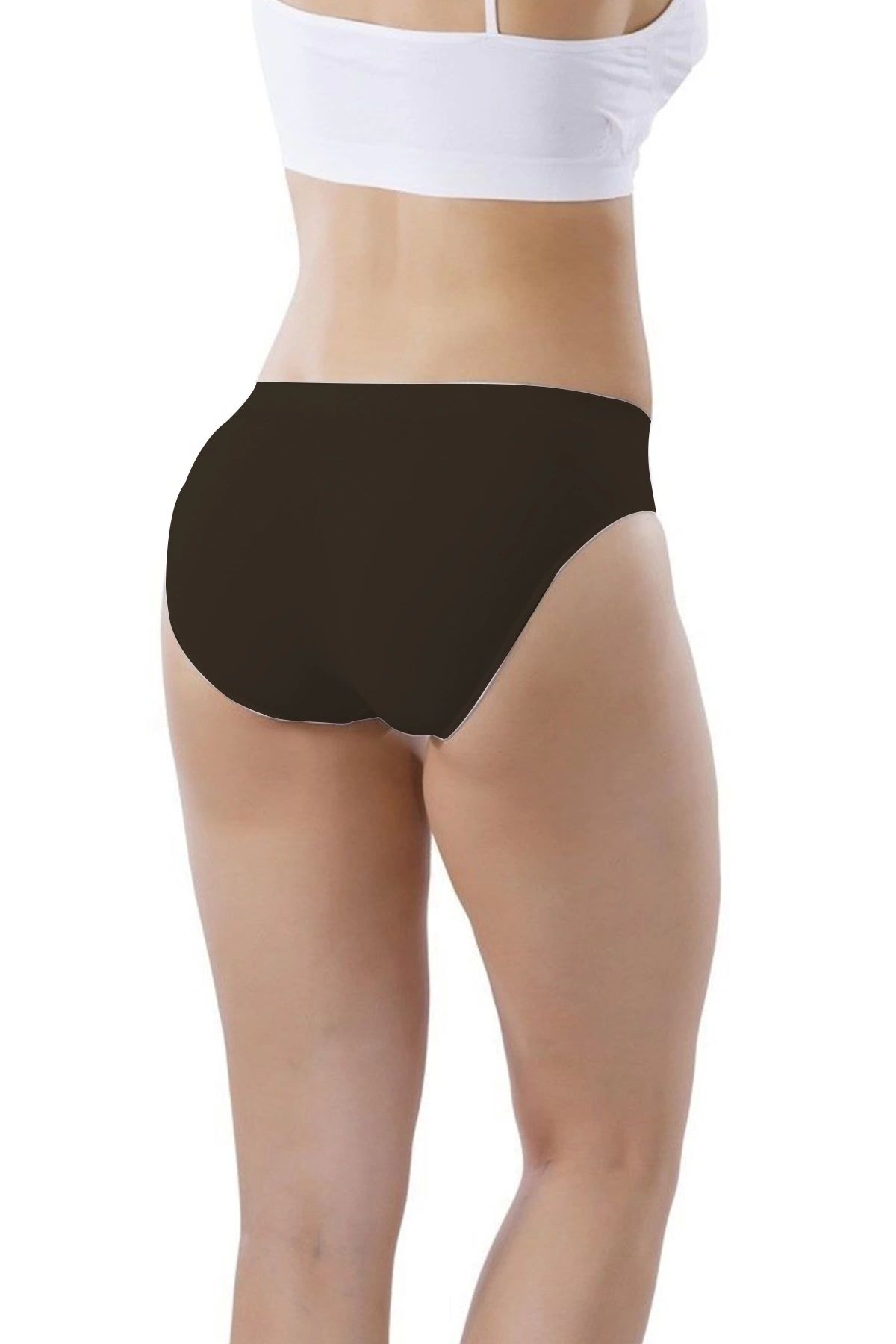 GiyimCity Dikişsiz Iz Yapmaz Slip Külot 11000 Siyah