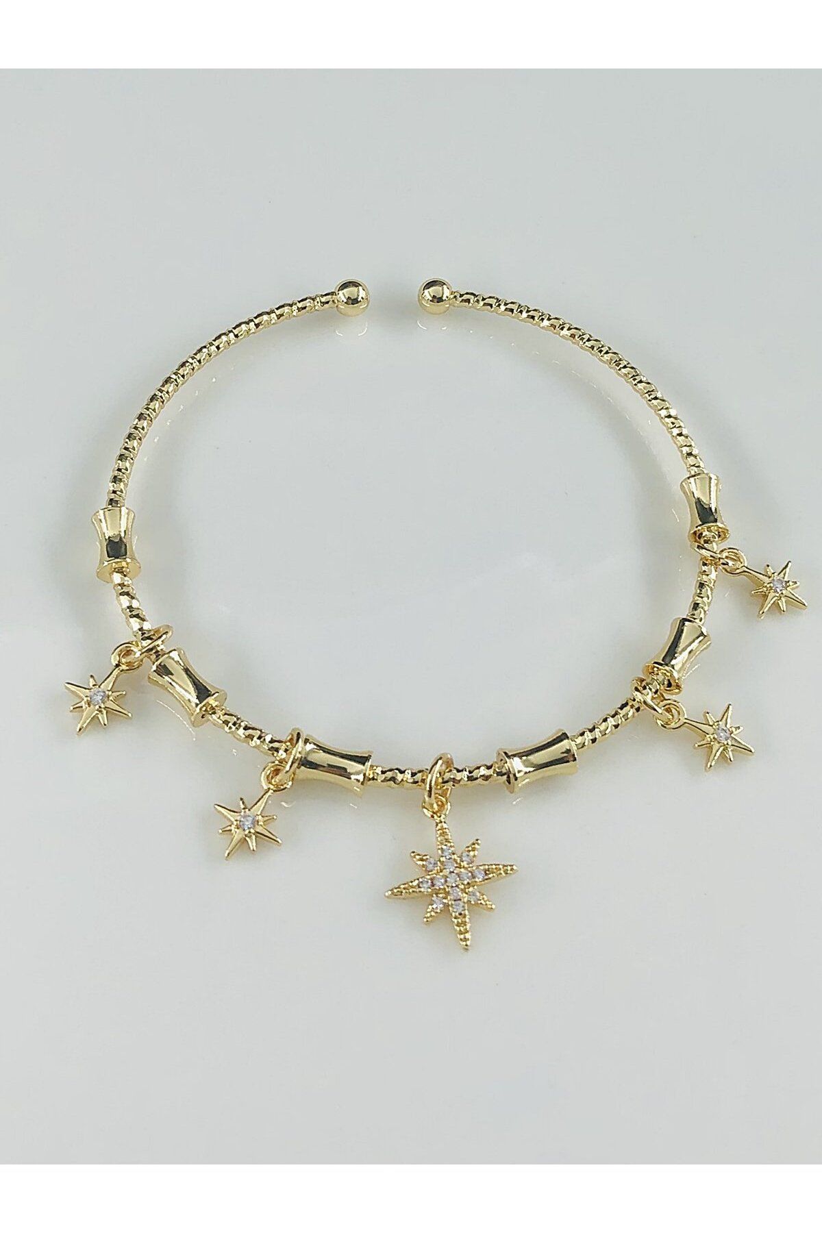 DS DİAMONDSHOP BİLEKLİK KUTUP YILDIZI FİGÜRLÜ MODEL 14 K KAPLAMA YENİ SEZON BYBLK-202505978