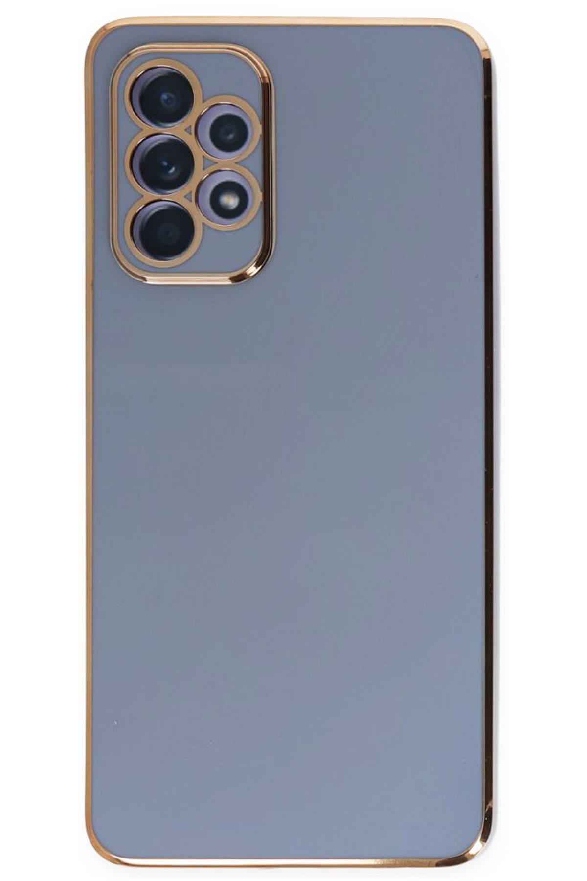 CEPSTOK Samsung Galaxy A52 Kılıf Kenar Detaylı Yumuşak Parlak Silikon