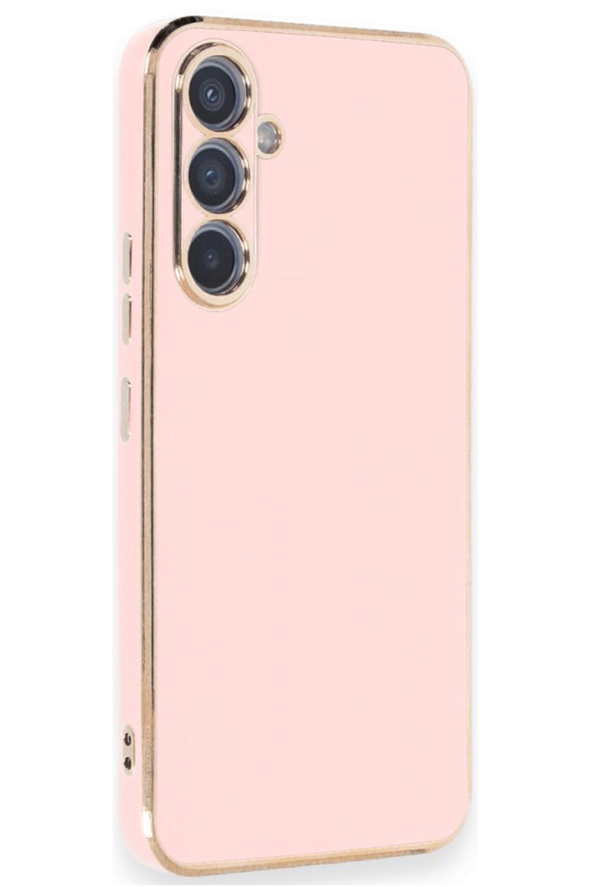 CEPSTOK Samsung Galaxy A54 Kılıf Kenar Detaylı Yumuşak Parlak Silikon