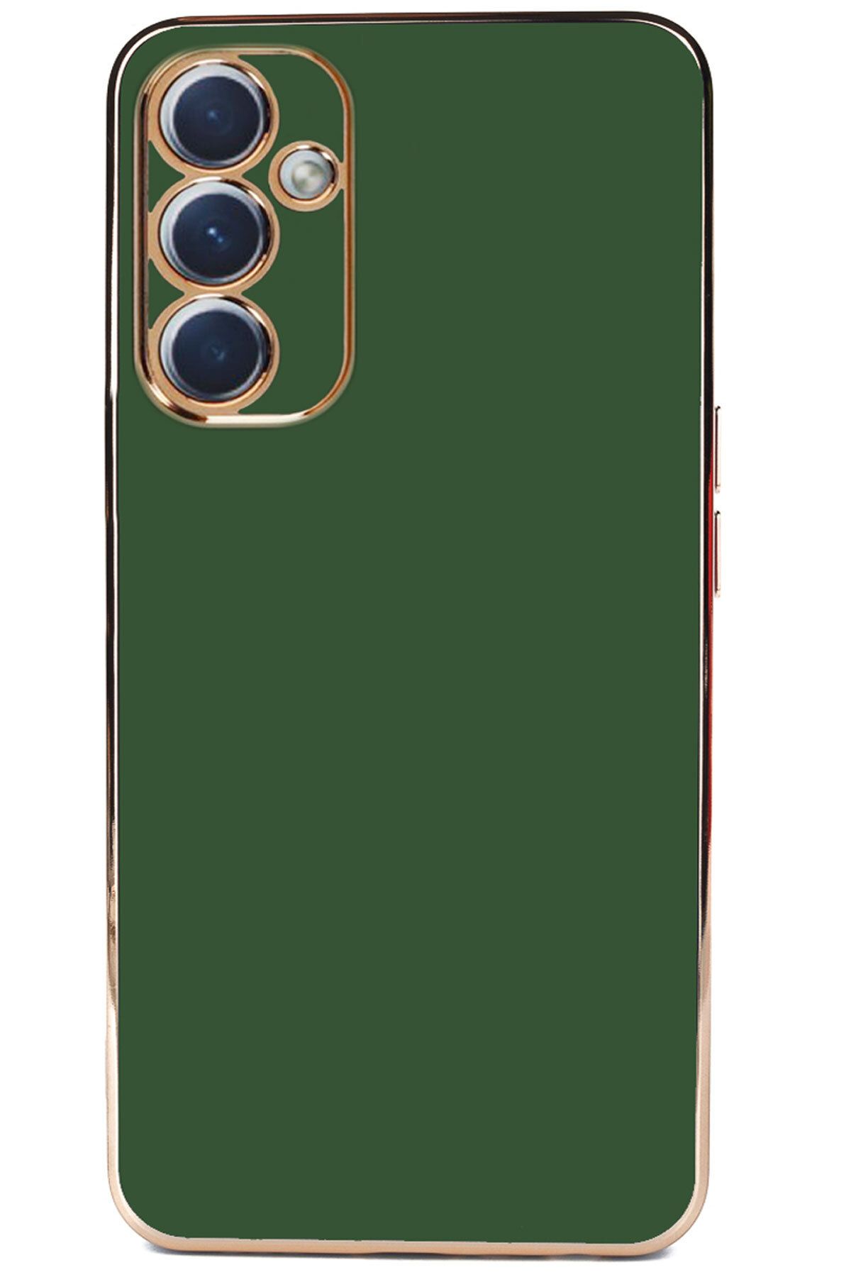 CEPSTOK Samsung Galaxy A55 Kılıf Kenar Detaylı Yumuşak Parlak Silikon