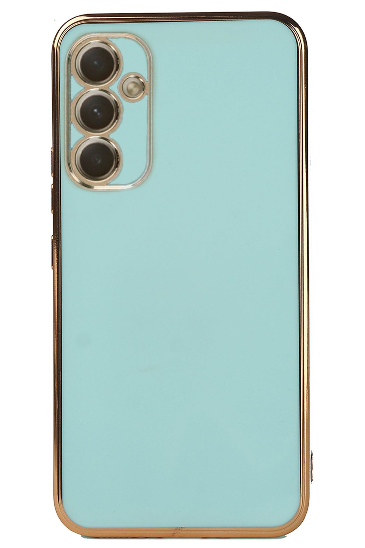 CEPSTOK Samsung Galaxy A34 Kılıf Kenar Detaylı Yumuşak Parlak Silikon