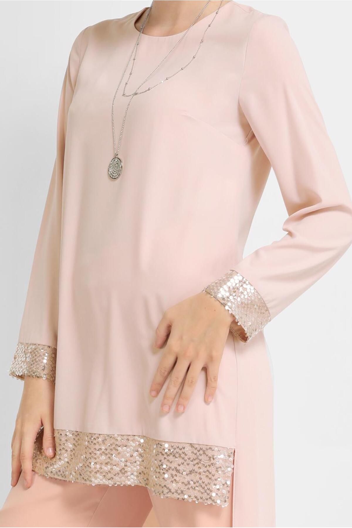 Alvina-Arm Tip Pull Detailed Tunic 40876 4
