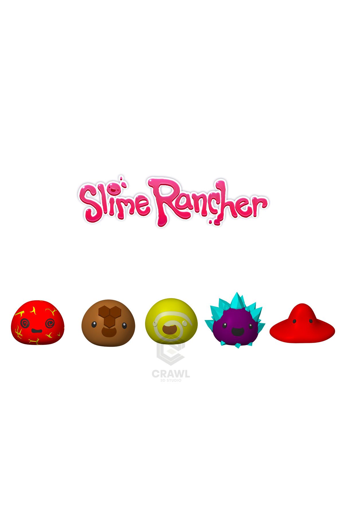 CRAWL 3D STUDIO Slime Rancher-Güçlü Enerji Beşlisi
