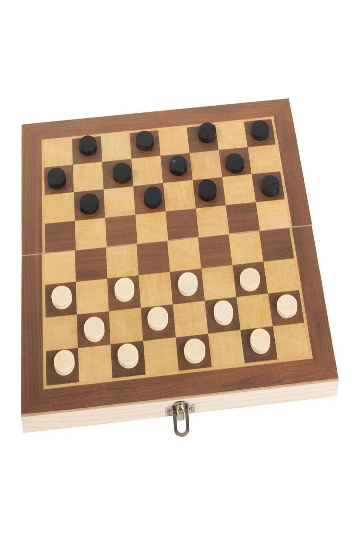 Velixo-Wooden Chess & Backgammon Set, Foldable, Includes Checkers, Trains Memory & Strategy,pieces Included 8