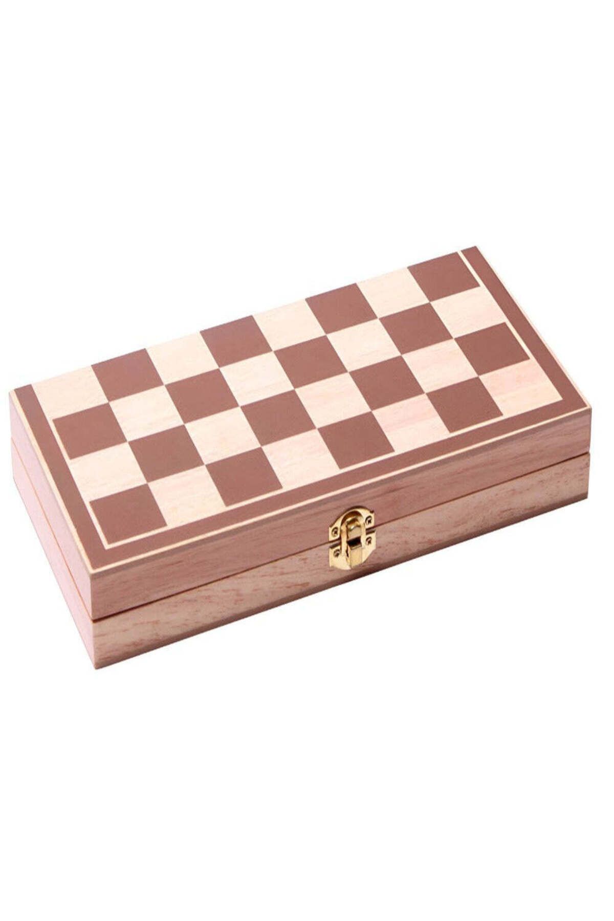 Velixo-Wooden Chess & Backgammon Set, Foldable, Includes Checkers, Trains Memory & Strategy,pieces Included 12