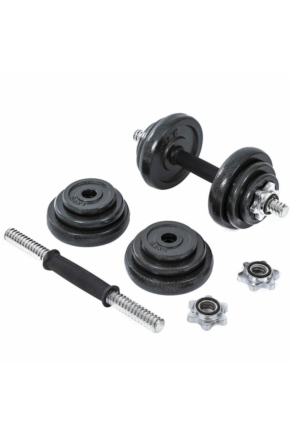 Fitness Max-Adjustable Dumbbell Set with Plastic Bag and Non-Slip Handle - 30kg 3