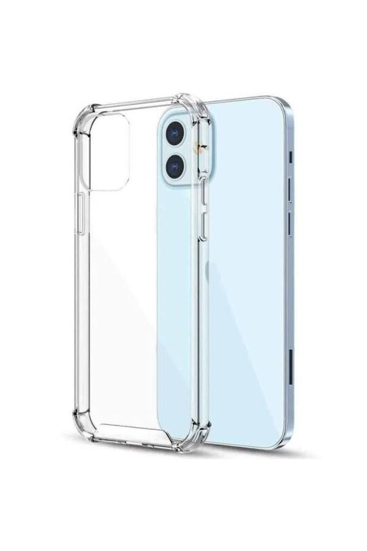 Glazef İPHONE 12 MİNİ Şeffaf Kılıf Kamera Korumalı Ultra İnce Esnek Kılıf