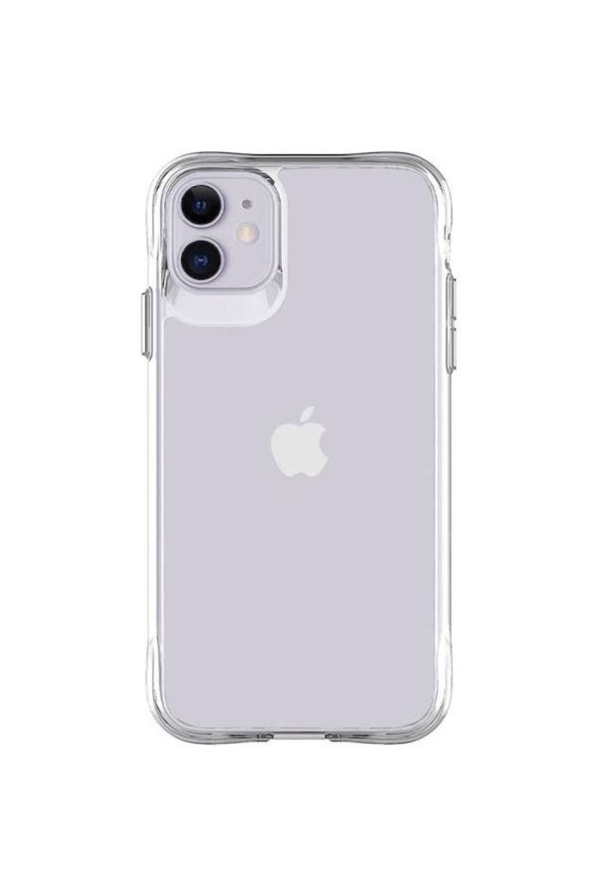 Glazef İPHONE 11 Şeffaf Kılıf Kamera Korumalı Ultra İnce Esnek Kılıf