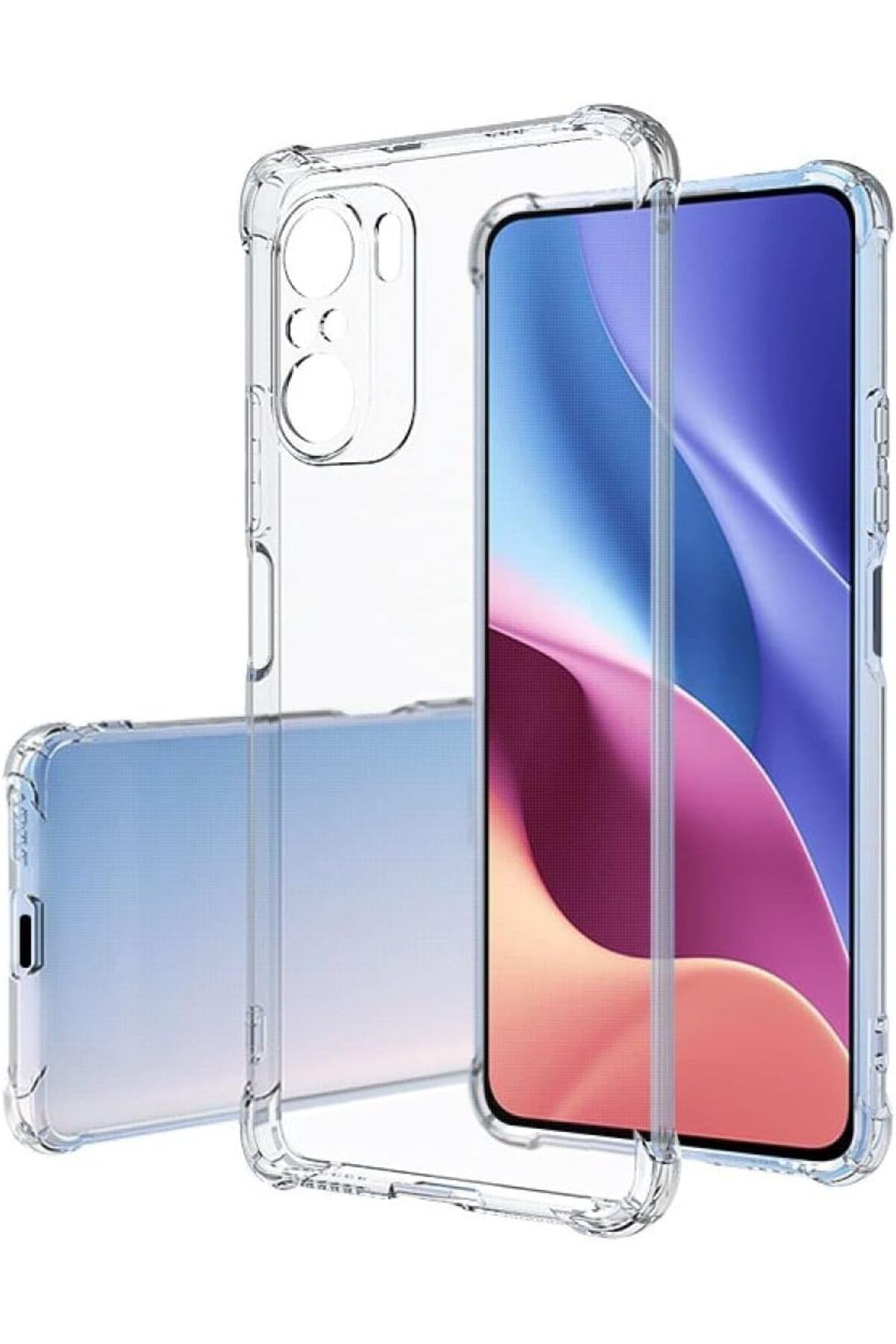 Glazef REDMİ NOTE 10 Şeffaf Kılıf Kamera Korumalı Ultra İnce Esnek Kılıf