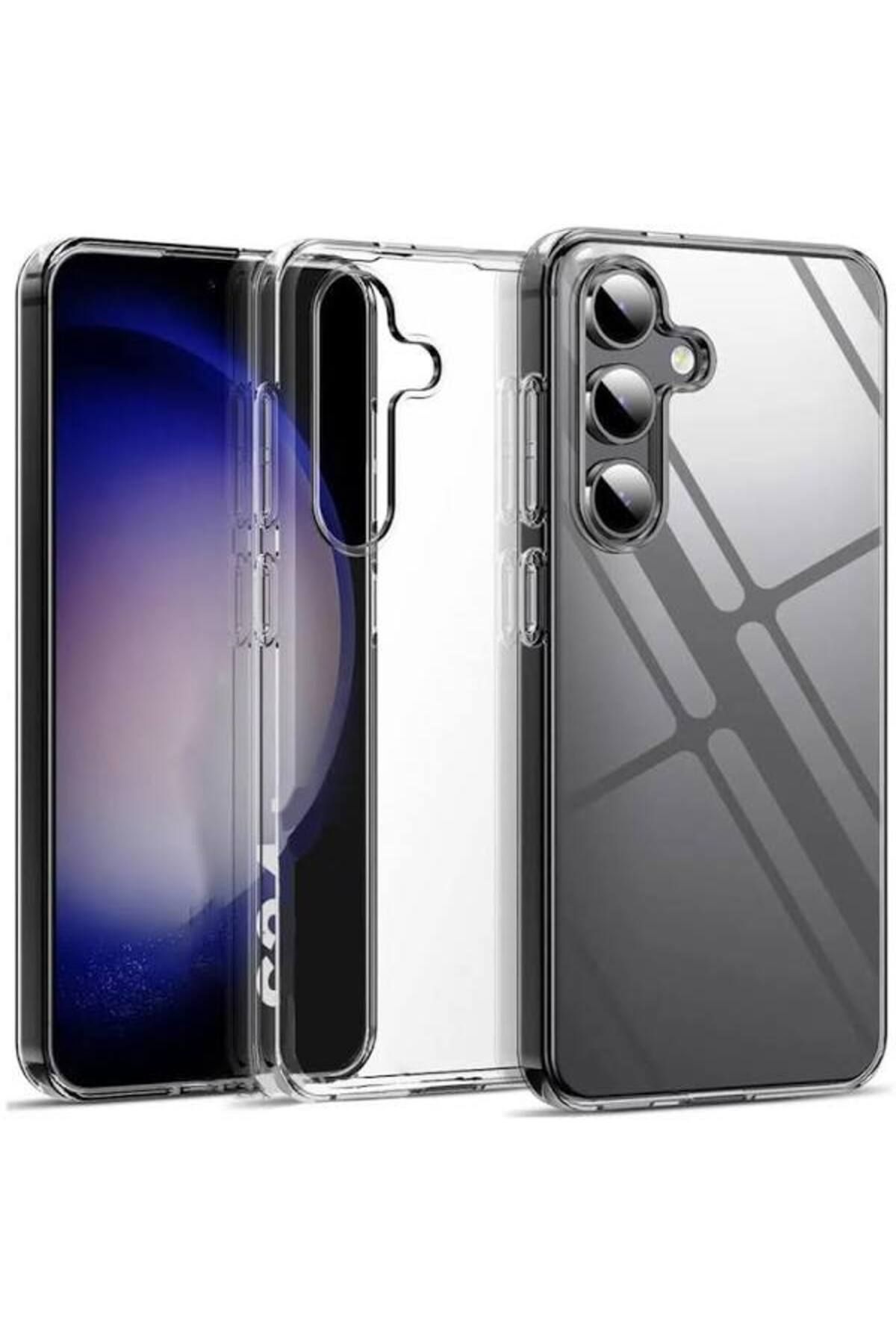 Glazef GALAXY S24 PLUS Şeffaf Kılıf Kamera Korumalı Ultra İnce Esnek Kılıf