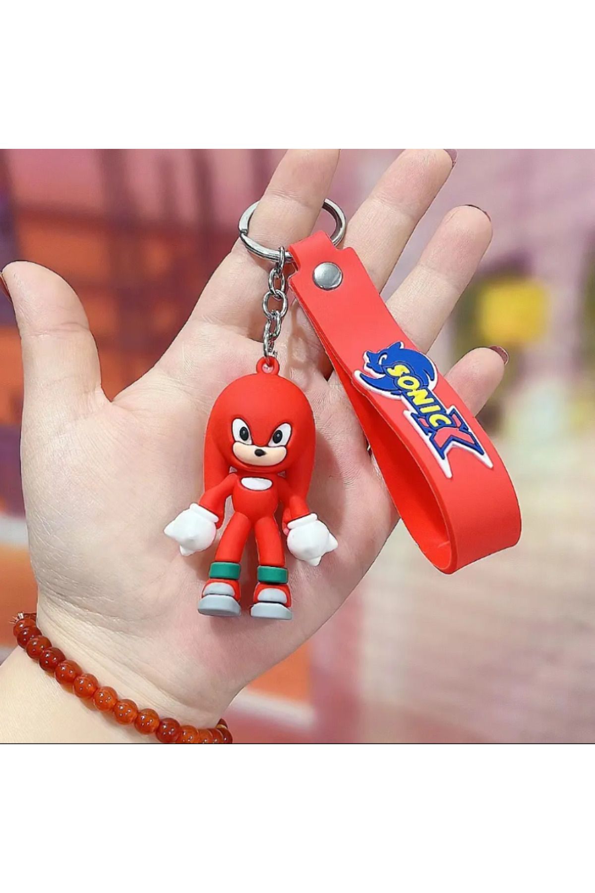 Bizde Ne Yok ki Sonic Knuckles 3d Lüx Anahtarlık Oyuncak Ve Çanta Aksesuarı 6 Farklı Figür