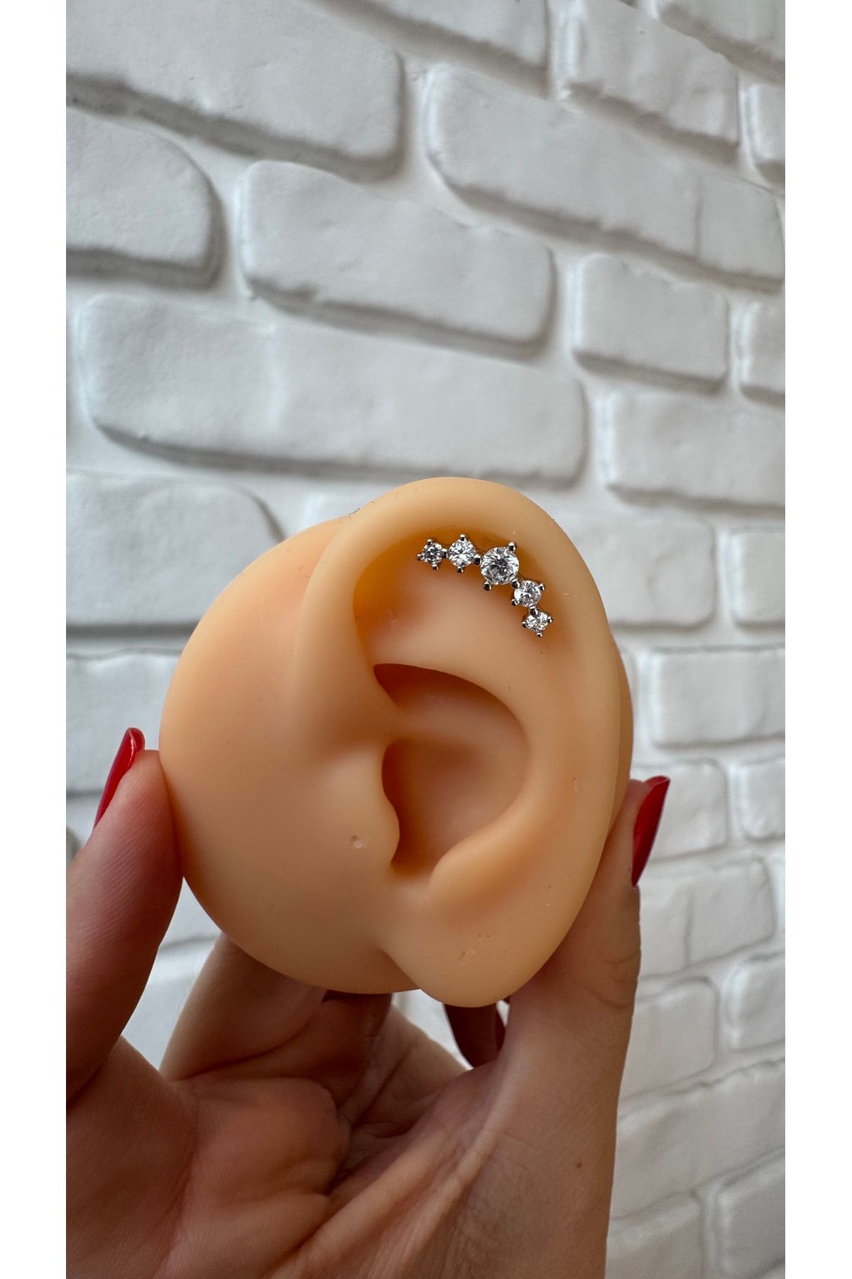 alysa jewelry Cerrahi Çelik şık uzun Piercing, helix